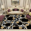 Personalized Area Rug Seamless Circles Abstract Soft Non-Slip Floor Mat for Home Decor in Living Room or Bedroom