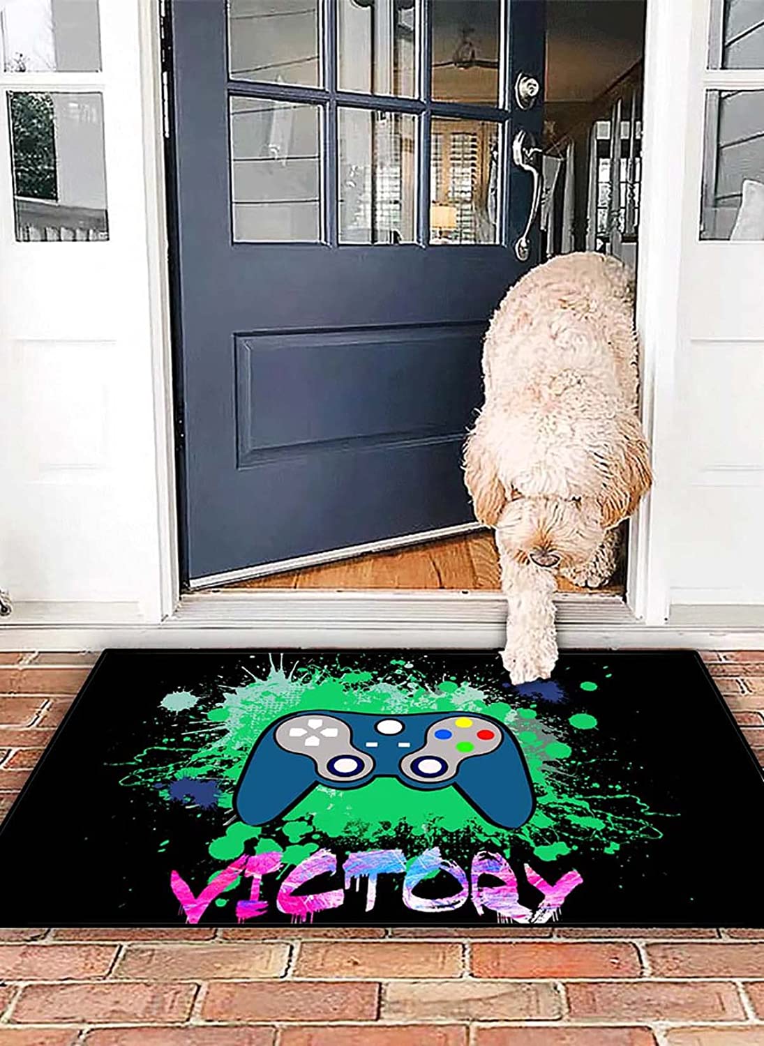 Personalized Area Rugs for Home Decoration: Customize with Name or Sentence, Graffiti Art and Game Theme for Gamer - Image 3