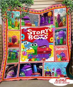 Personalized Ask The StoryBots Quilt Blanket - Ideal for Kids Bedding Sets and Custom Blankets with Name
