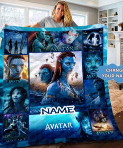 Personalized Avatar 2 Blanket Gift Ideas with Avatar featuring Disney blanket design
