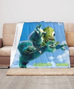 Personalized Baby Blanket with Disney Monster University Theme