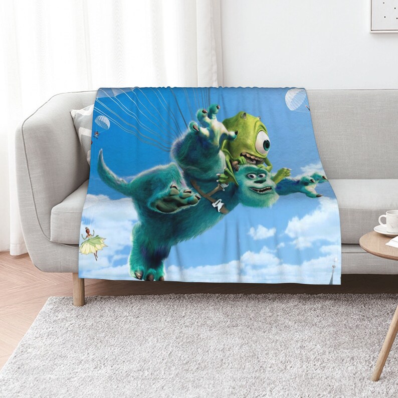 Personalized Baby Blanket with Disney Monster University Theme - Image 3