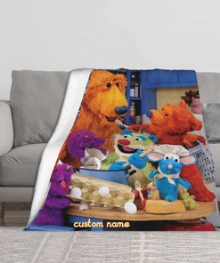 Personalized Bear in the Big Blue House Custom Name Blanket - Perfect Christmas Gift
