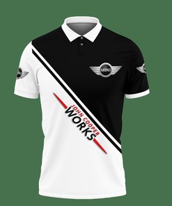 Personalized Black All Over Print Polo Shirt with Mini Jcw Vth-Hl Ver 2 and 3D Print: Athletic and Trendsetting