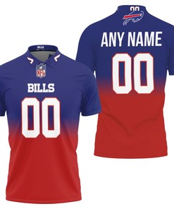Personalized Buffalo Bills Nfl American Football Team Royal Color Crash 3d Designed All-Over Custom Polo Shirt for fans