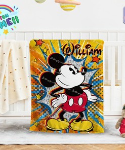 Personalized Cartoon Characters TV Show Character Blanket with Custom Name