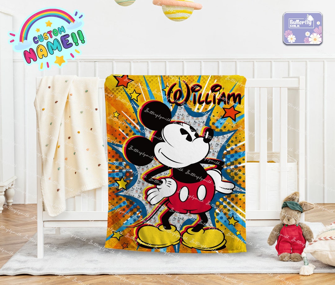 Personalized Cartoon Characters TV Show Character Blanket with Custom Name