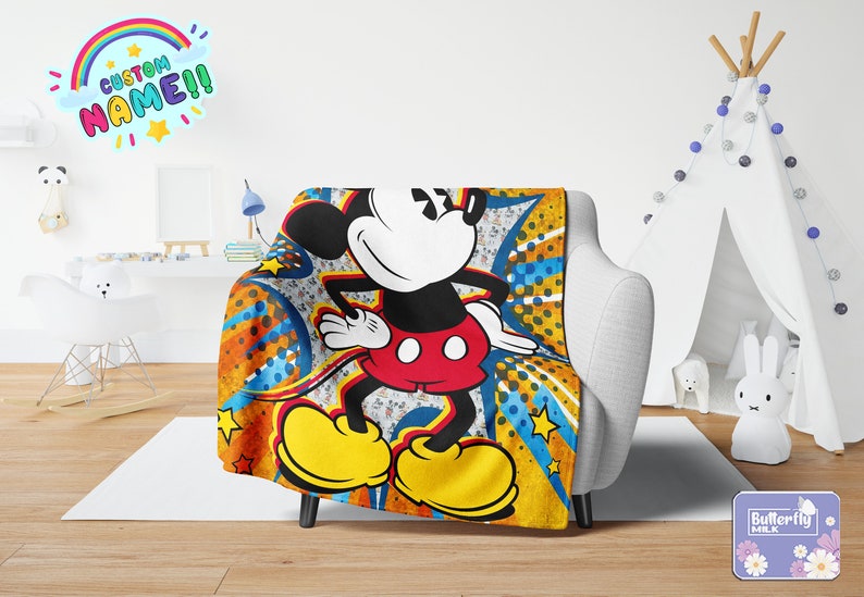 Personalized Cartoon Characters TV Show Character Blanket with Custom Name - Image 3
