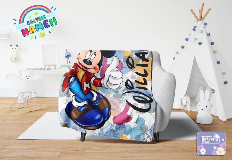 Personalized Cartoon Characters TV Show Character Blanket with Disney blanket baby girl - Image 3