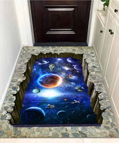 Personalized Checkered 3D Vortex Illusions Floor Mat - Adding a Dash of Personality to Your Home Decoration