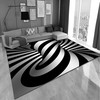Personalized Christmas Indoor/Outdoor Black PlaidRug - A Cartoon Fairy Tale Character Rug with 3D Effect