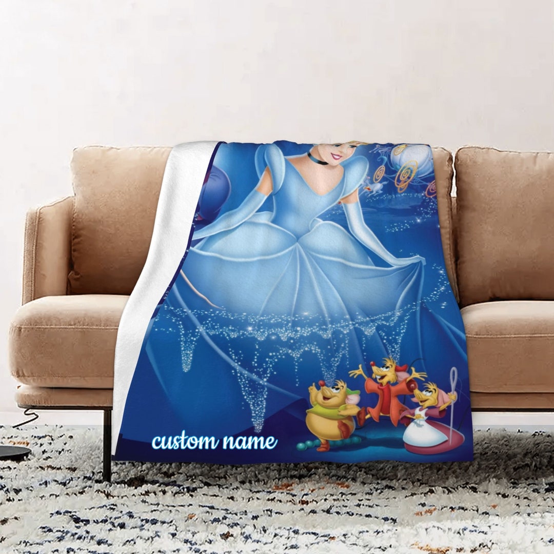 Personalized Cinderella III A Twist in Time Blanket - Soft Gift for Bed or Sofa