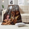 Personalized Creative Disney Beauty and the Beast Blanket - Custom Name Baby Gift Home Decor