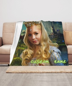 Personalized Custom Name Oz the Great and Powerful Baby Girl Boy Blanket Throw Gift - Disney Blankets for Kids