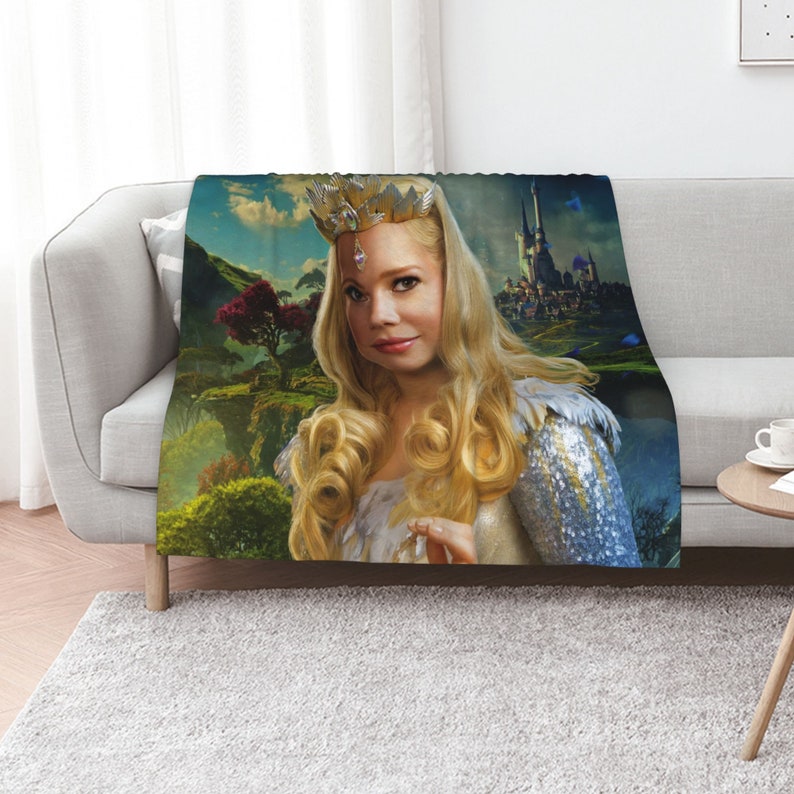 Personalized Custom Name Oz the Great and Powerful Baby Girl Boy Blanket Throw Gift - Disney Blankets for Kids - Image 3