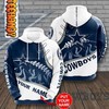 Personalized Dallas Cowboys All Over Print 3D Hoodie with Custom Design