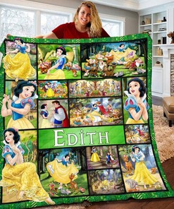 Personalized Disney Aladdin Fleece Blanket, Genie and Jasmine Blanket, Disney Movies Birthday Gift
