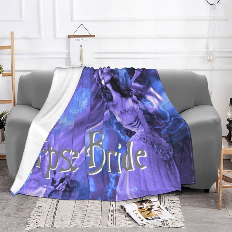 Personalized Disney Corpse Bride Tapestry Blanket with Custom Name - Perfect Birthday Gift Idea - Image 3