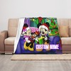 Personalized Disney Custom Name Anime Flannel Blanket - A Unique and Special Birthday or Christmas Gift