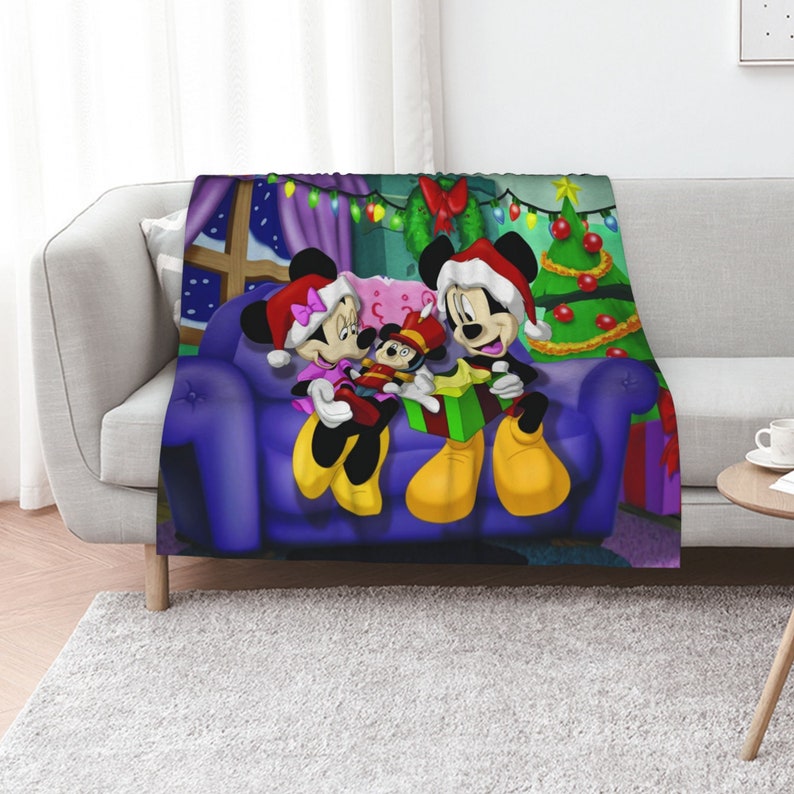 Personalized Disney Custom Name Anime Flannel Blanket - A Unique and Special Birthday or Christmas Gift - Image 3