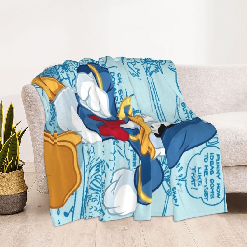 Personalized Disney Donald Duck Double Layer Blanket for Kids and Adults - A Fun and Personal Gift - Image 3