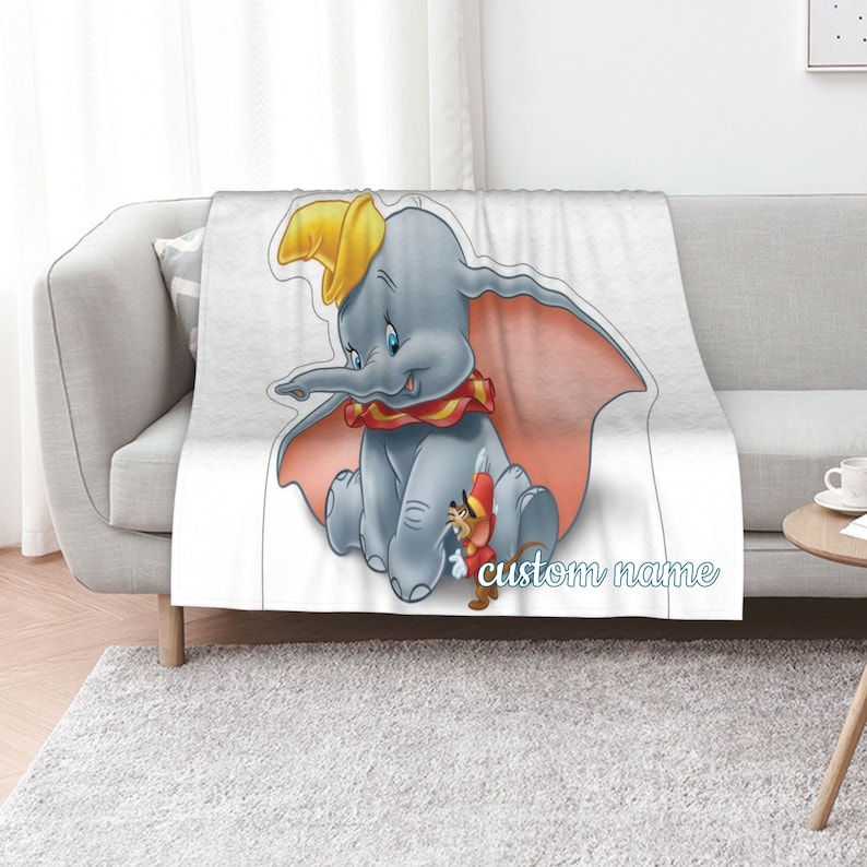 Personalized Disney Dumbo Blanket - Soft Gift Blanket for Home Decoration, Sofa, Bedding and Living Room - Image 2