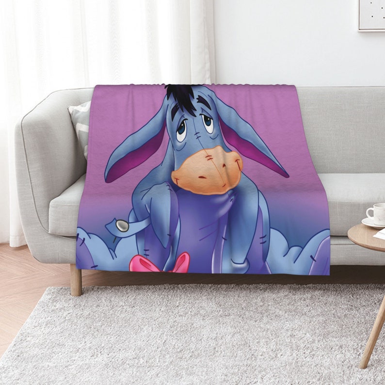 Personalized Disney Eeyore Blanket for Baby Girls and Boys, Custom Name Throw Blanket Gift - Image 3