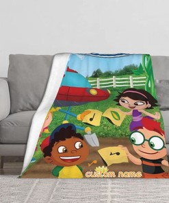 Personalized Disney Little Einsteins Name Soft Blanket - Cute Christmas Gift for Kids and Adults