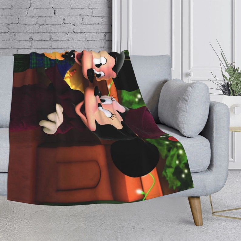 Personalized Disney Mickey Minnie Blanket Baby Birthday Gift Home Decor - Image 3
