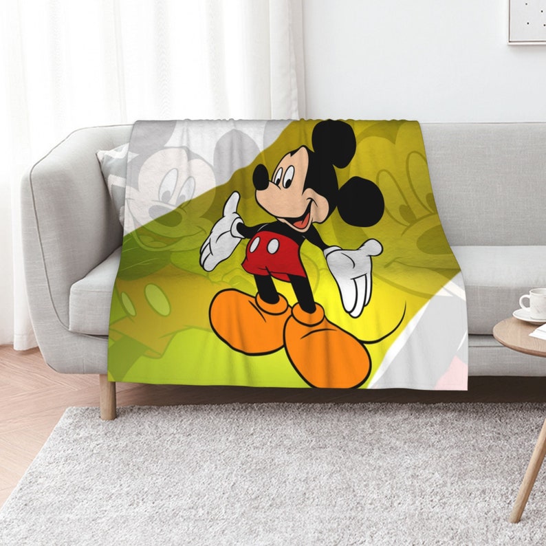Personalized Disney Mickey Mouse Name Blanket - Perfect for Baby Girls and Boys - Image 3