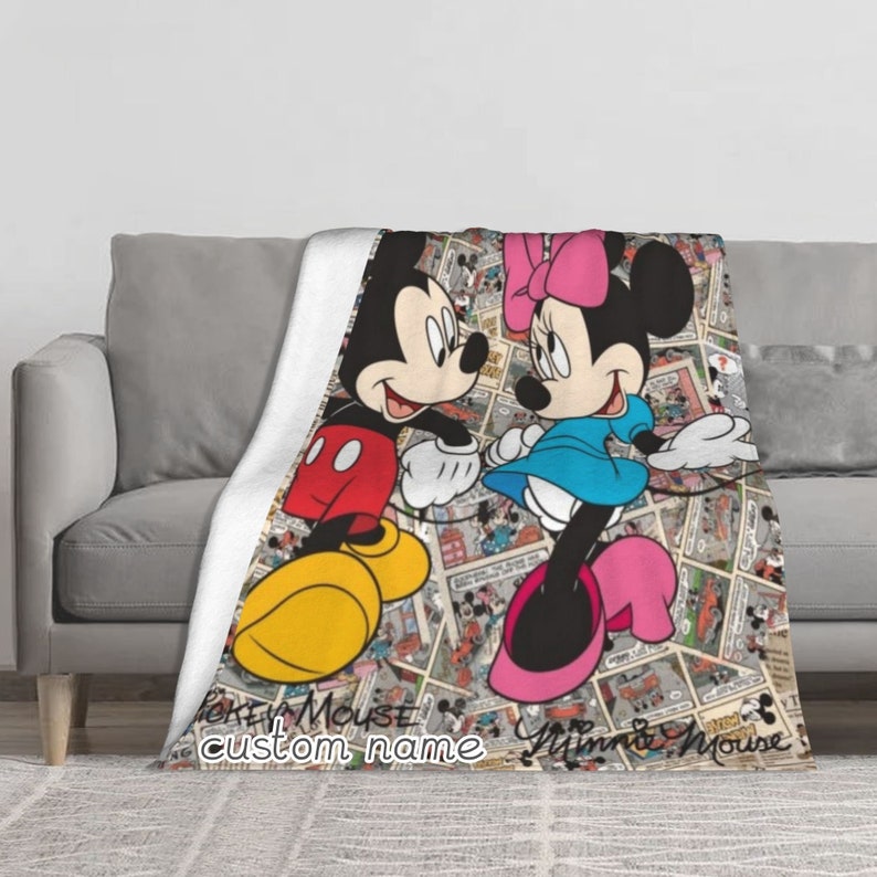 Personalized Disney Minnie Mouse Double Layer Name Blanket - Ideal for Kids and Adults at Christmas - Image 2