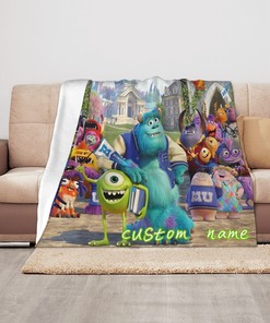 Personalized Disney Monster University Baby Blanket for Girls and Boys