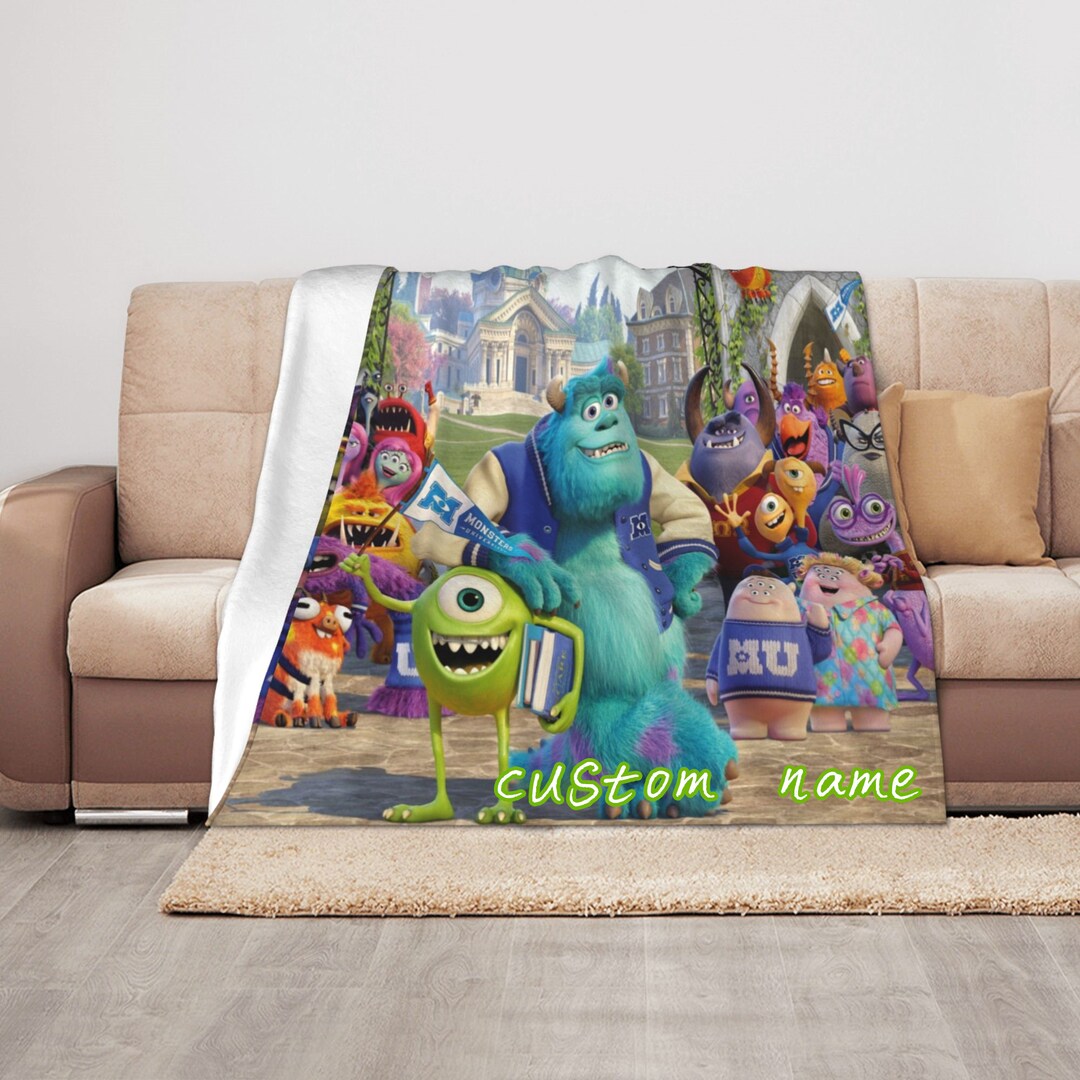 Personalized Disney Monster University Baby Blanket for Girls and Boys