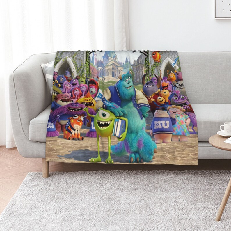 Personalized Disney Monster University Baby Blanket for Girls and Boys - Image 3