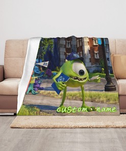 Personalized Disney Monster University Name Blanket - Perfect for Baby Girls and Boys
