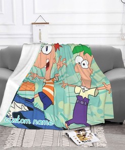 Personalized Disney Phineas and Ferb Double Layer Blanket: Fun and Cozy Gift