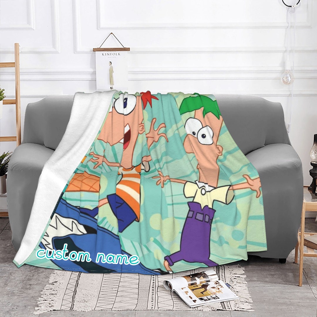Personalized Disney Phineas and Ferb Double Layer Blanket: Fun and Cozy Gift