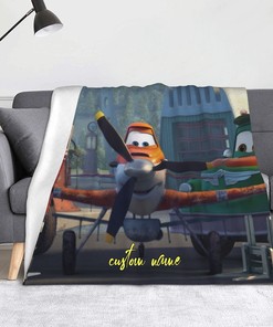 Personalized Disney Planes Blanket Baby Birthday Gift for Boys