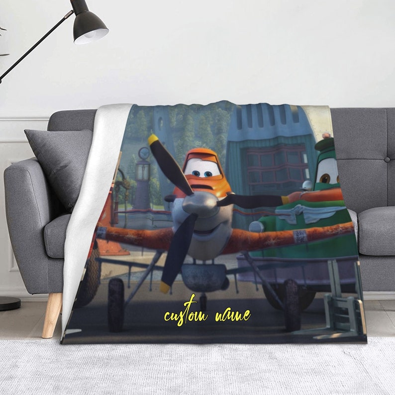 Personalized Disney Planes Blanket Baby Birthday Gift for Boys - Image 2
