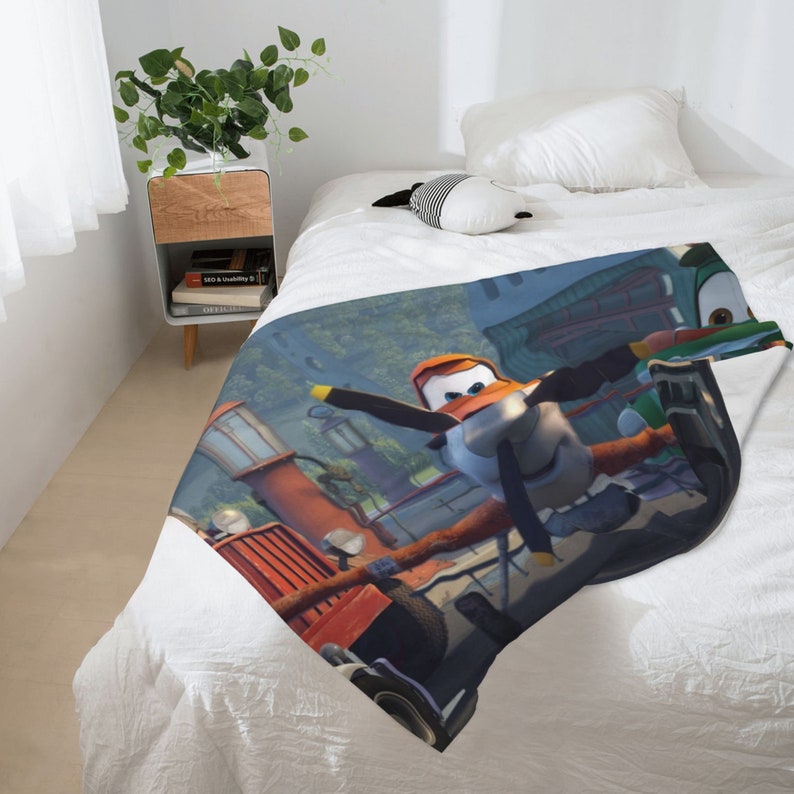 Personalized Disney Planes Blanket Baby Birthday Gift for Boys - Image 3