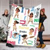 Personalized Disney Princesses Fleece Blanket, Fairy Tale Princess Blanket, Custom Name Blanket for Disney Movies Merch