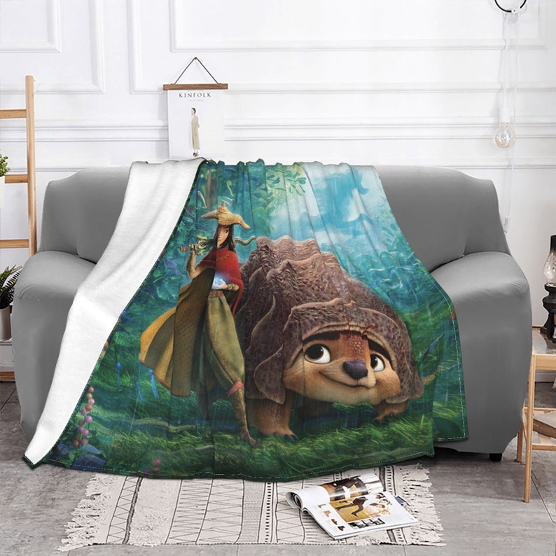 Personalized Disney Raya and The Last Dragon Tapestry Blanket Gift for Kids and Teens - Image 3