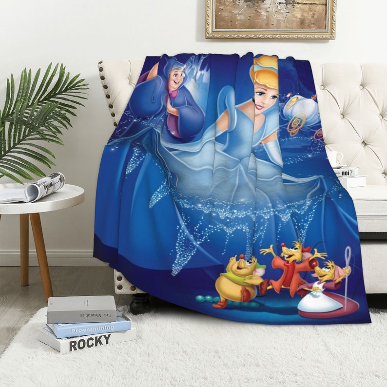 Personalized Disney Stitch Blanket - Custom Name Printed Two Layers Soft Fleece Bedspread for Home Decor or Camping - Image 4