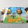 Personalized Disney The Hive Fleece Blanket for Bed, Sofa, Travel, and Camping
