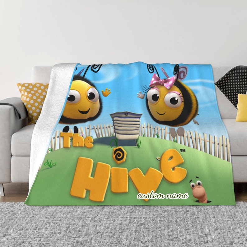Personalized Disney The Hive Fleece Blanket for Bed, Sofa, Travel, and Camping - Image 2