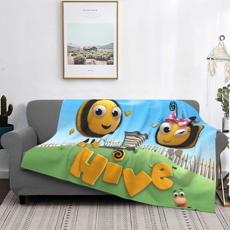 Personalized Disney The Hive Fleece Blanket for Bed, Sofa, Travel, and Camping - Image 3