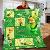 Personalized Disney Tinkerbell Fleece and Sherpa Blanket, Tinkerbell Blanket, Custom Name Blanket for Birthday Gift