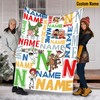 Personalized Disney Toy Story Fleece Mink Sherpa Blanket, Kids' Christmas Gifts and Birthday Gifts