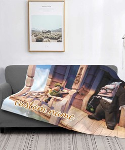 "Personalized Disney Up Tapestry Blanket - Perfect Birthday Gift for Disney Fans"