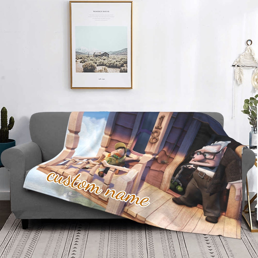 "Personalized Disney Up Tapestry Blanket - Perfect Birthday Gift for Disney Fans"